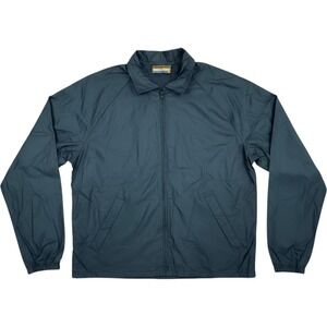 Forrester's Windbreaker Men XL Navy Blue Zip Up Lightweight USA Made Golf Jacket